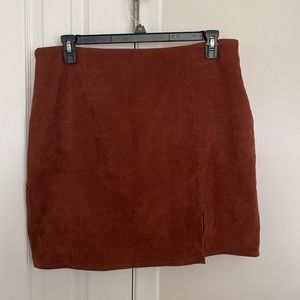 Mini corduroy fall skirt
